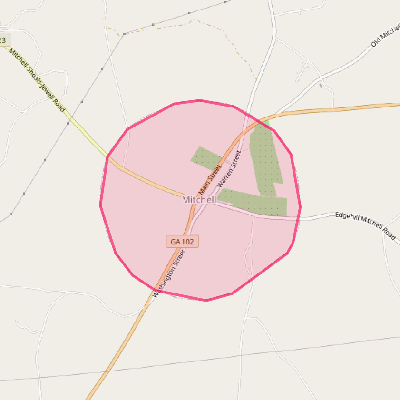 Map of Mitchell