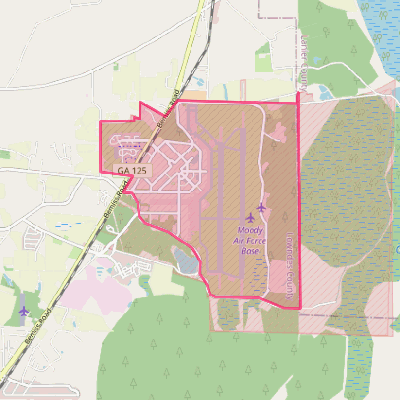 Map of Moody AFB