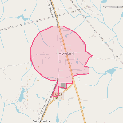 Map of Moreland