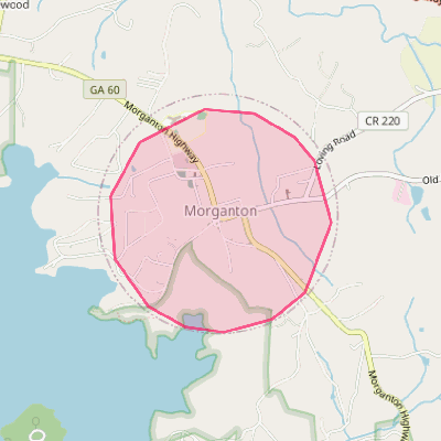 Map of Morganton