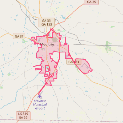 Map of Moultrie