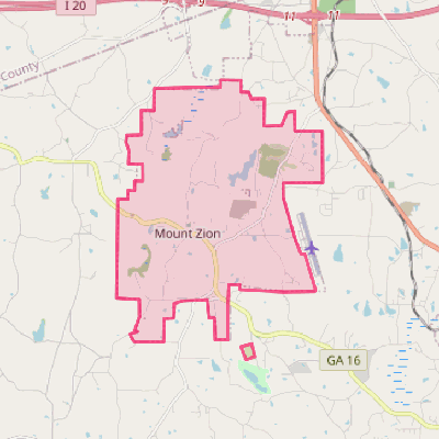 Map of Mount Zion