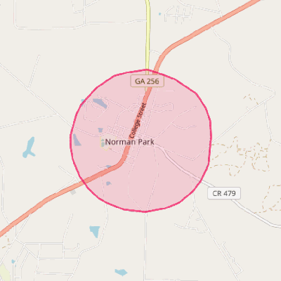 Map of Norman Park