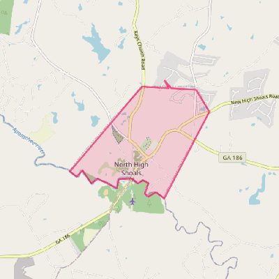 Map of North High Shoals