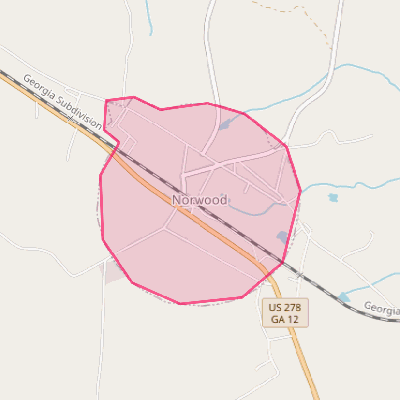 Map of Norwood