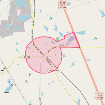 Map of Ochlocknee