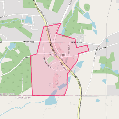 Map of Orchard Hill