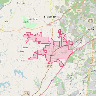 Map of Palmetto