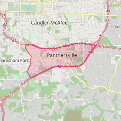 Map of Panthersville