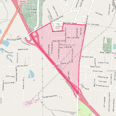 Map of Phillipsburg