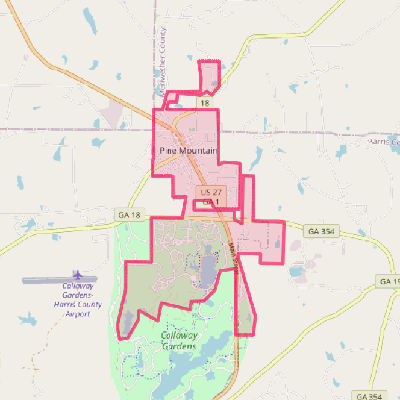 Map of Pine Mountain