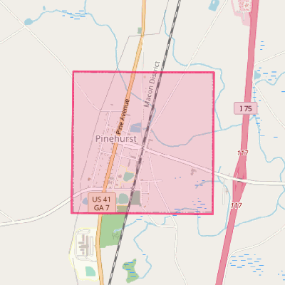 Map of Pinehurst