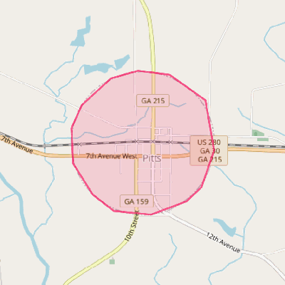 Map of Pitts