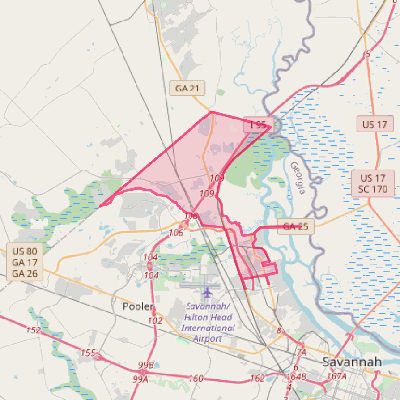 Map of Port Wentworth