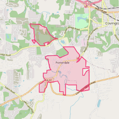 Map of Porterdale