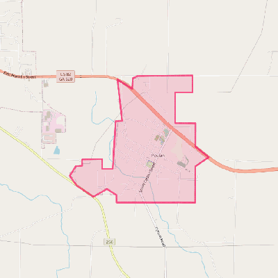 Map of Poulan