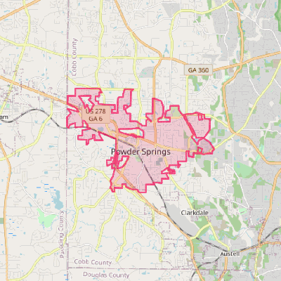 Map of Powder Springs