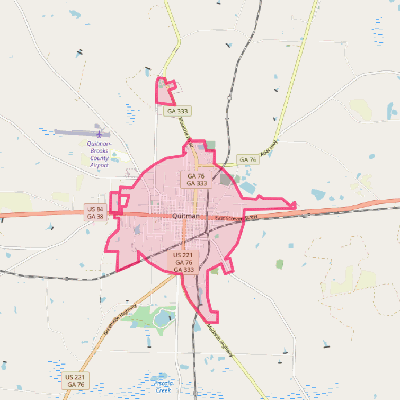 Map of Quitman