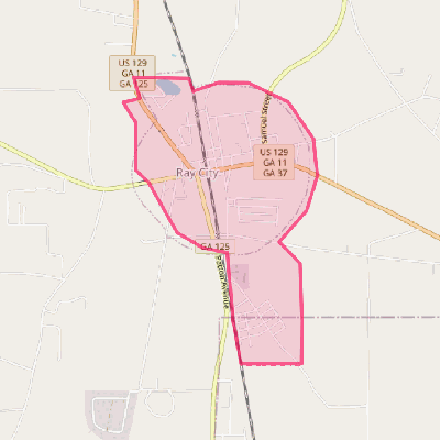 Map of Ray City