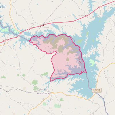 Map of Reed Creek