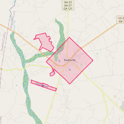 Map of Reidsville