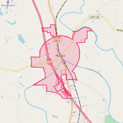 Map of Resaca