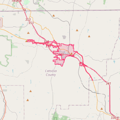 Map of Ringgold