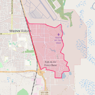 Map of Robins AFB