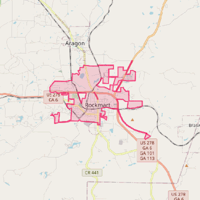 Map of Rockmart