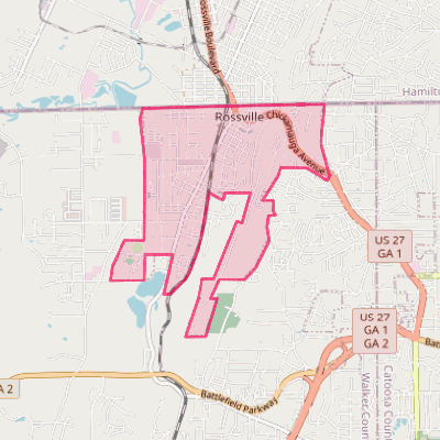 Map of Rossville