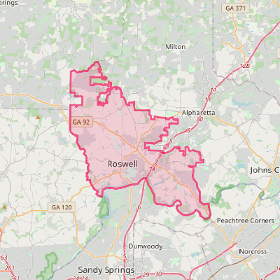 Map of Roswell