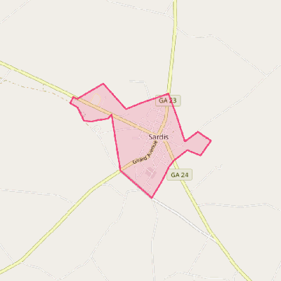 Map of Sardis