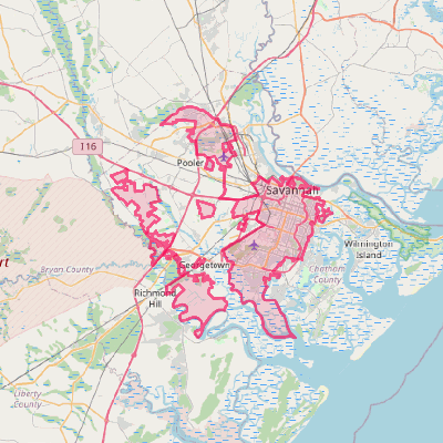 Map of Savannah