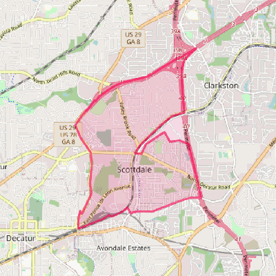 Map of Scottdale