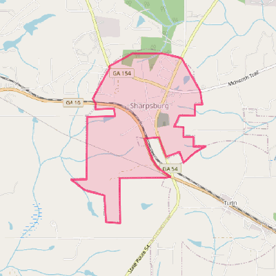 Map of Sharpsburg