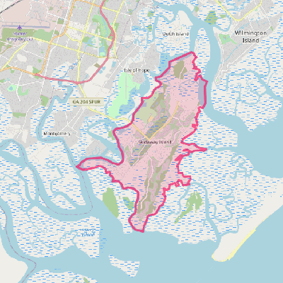 Map of Skidaway Island