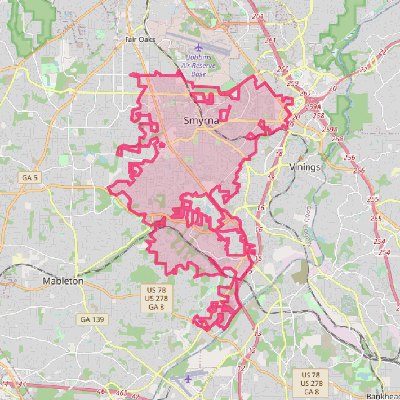 Map of Smyrna