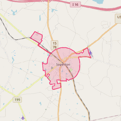 Map of Soperton