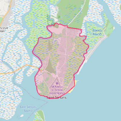 Map of St. Simons