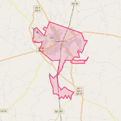 Map of Swainsboro