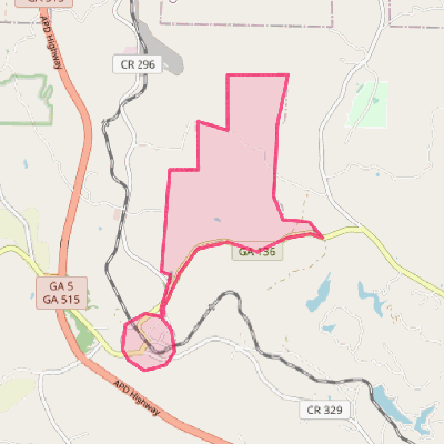 Map of Talking Rock