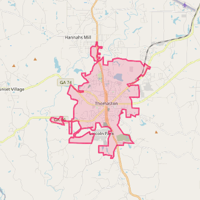 Map of Thomaston