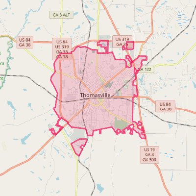 Map of Thomasville