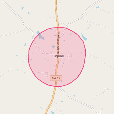 Map of Tignall