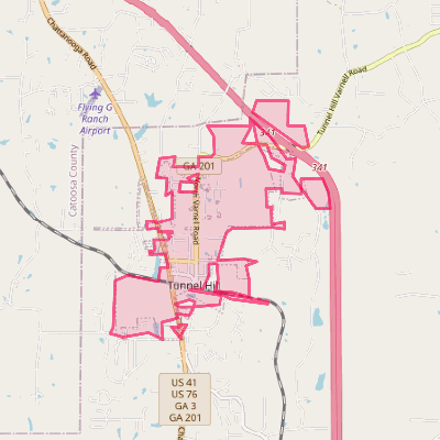 Map of Tunnel Hill