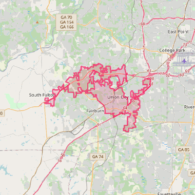 Map of Union City