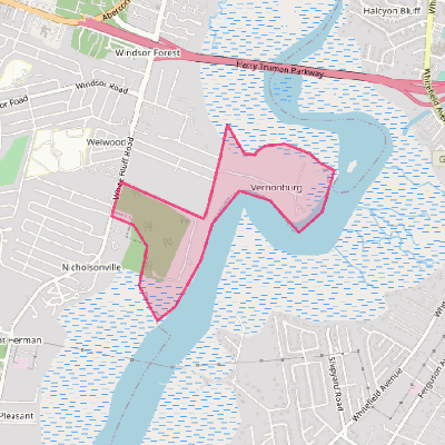 Map of Vernonburg