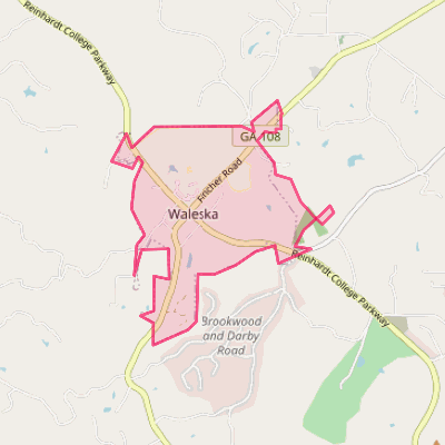 Map of Waleska