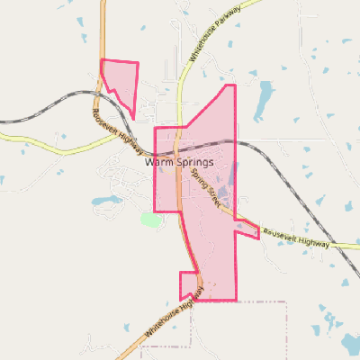 Map of Warm Springs