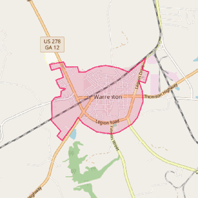 Map of Warrenton